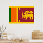 Sri Lanka-Flagge Poster (Küche)