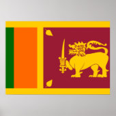 Sri Lanka-Flagge Poster (Vorne)