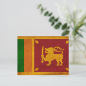 Sri Lanka-Flagge Postkarte (Stehend Vorderseite)
