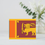 Sri Lanka-Flagge Postkarte (Stehend Vorderseite)