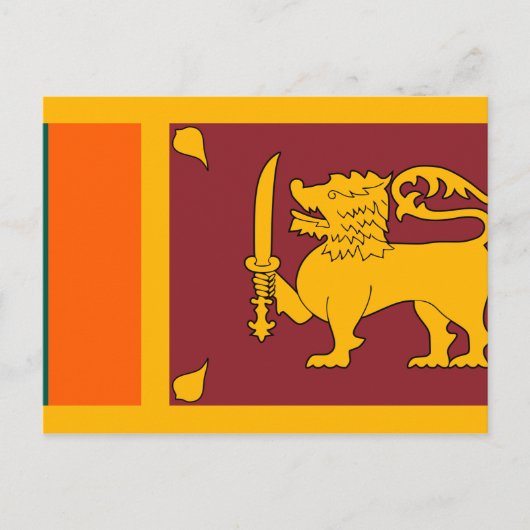 Sri Lanka-Flagge Postkarte (Vorderseite)