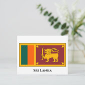 Sri Lanka-Flagge Postkarte (Stehend Vorderseite)