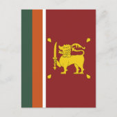 Sri Lanka-Flagge Postkarte (Vorderseite)