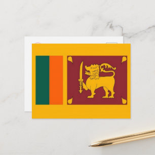 Sri Lanka - Flagge - Postkarte