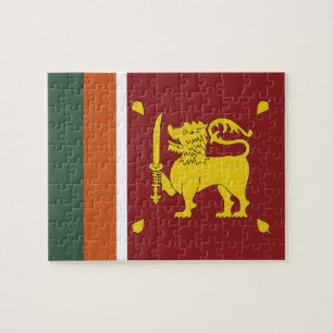Sri Lanka-Flagge Puzzle