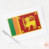 Sri Lanka-Flagge Rechteckiger Aufkleber (Umschlag)
