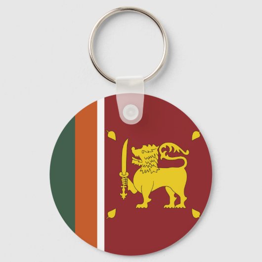 Sri Lanka-Flagge Schlüsselanhänger (Vorderseite)