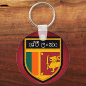 Sri Lanka-Flagge Schlüsselanhänger (Vorderseite)