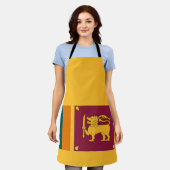 Sri Lanka-Flagge Schürze (Getragen)
