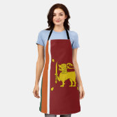 Sri Lanka-Flagge Schürze (Getragen)