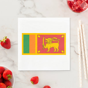 Sri Lanka-Flagge Serviette