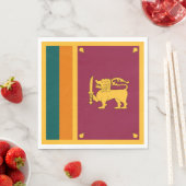 Sri Lanka-Flagge Serviette (Beispiel)