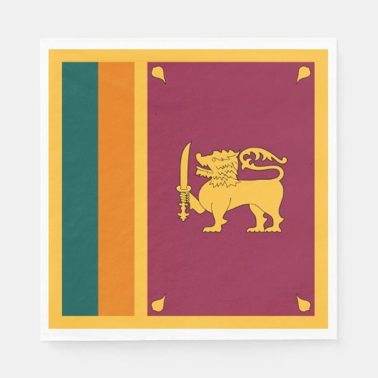 Sri Lanka-Flagge Serviette (Vorderseite)