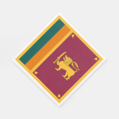 Sri Lanka-Flagge Serviette (Ecke)