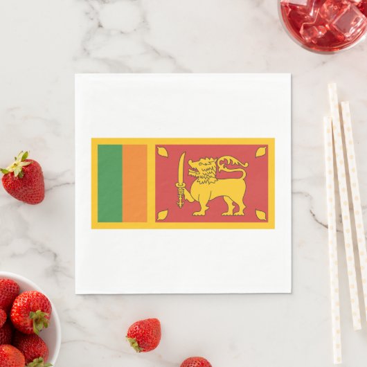 Sri Lanka-Flagge Serviette (Beispiel)