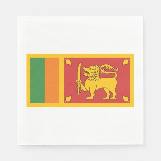 Sri Lanka-Flagge Serviette (Vorderseite)