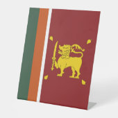 Sri Lanka-Flagge Sockelschild (Vorderseite)