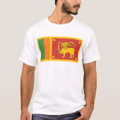 Sri Lanka-Flagge T-Shirt (Vorderseite)