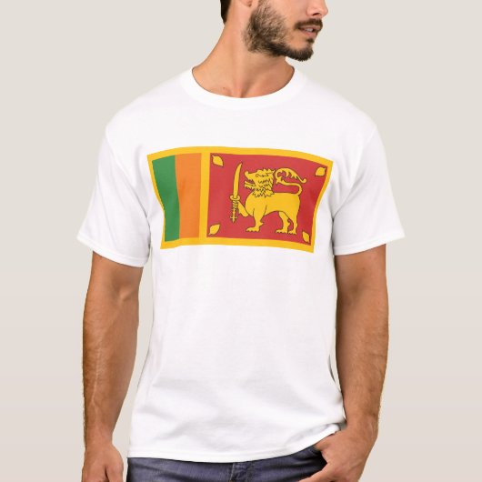 Sri Lanka-Flagge T-Shirt (Vorderseite)