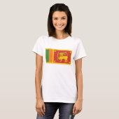 Sri Lanka-Flagge T-Shirt (Vorne ganz)