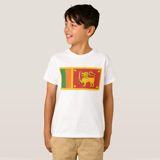 Sri Lanka-Flagge T-Shirt (Vorne ganz)