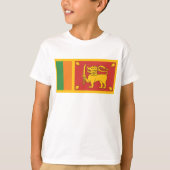 Sri Lanka-Flagge T-Shirt (Vorderseite)