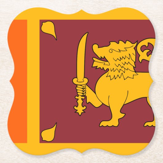 Sri Lanka-Flagge Untersetzer (Vorderseite)
