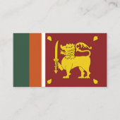 Sri Lanka-Flagge Visitenkarte (Vorderseite)