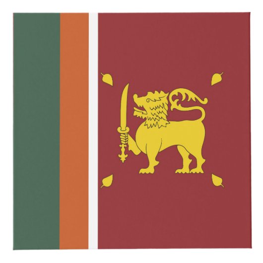 Sri Lanka-Flagge Würfel (Rechts)