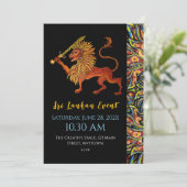 Sri Lanka Flaggen-Löwenflugkarte Einladung (Stehend Vorderseite)