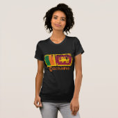 Sri Lanka Flaggen-T-Shirt Welt T-Shirt (Vorne ganz)