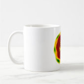 Sri Lanka Flaggenfarben und Yellow Lion Sinhala Kaffeetasse (Links)