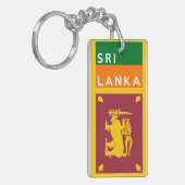 sri lanka Flaggenland Schlüsselanhänger (Vorderseite links)