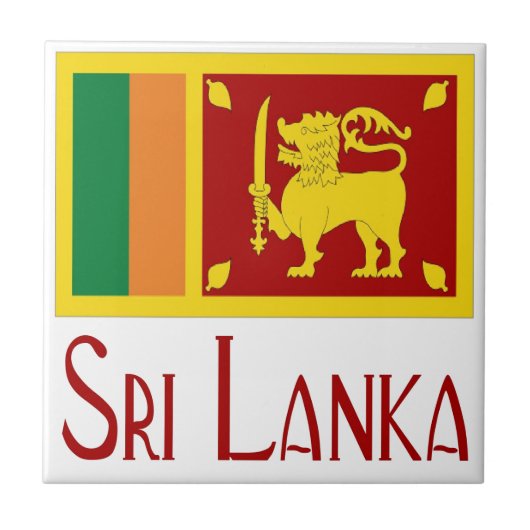 Sri Lanka Fliese (Vorderseite)