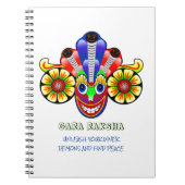 Sri Lanka Gara raksha Maskendesign Notebook Notizblock (Vorderseite)
