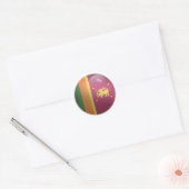 Sri lanka Glossy Circle Flag Runder Aufkleber (Umschlag)