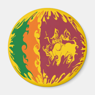 Sri Lanka Gnarly Flagge Magnet