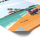 Sri lanka Hikkaduwa Reiseplakat Poster (Ecke)