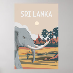 Sri lanka hikkaduwa Reiseplakat Sri lanka, hikka Poster