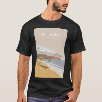 Sri Lanka Hikkaduwa Reiseplakat T-Shirt