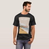 Sri Lanka Hikkaduwa Travel Poster T-Shirt (Vorne ganz)