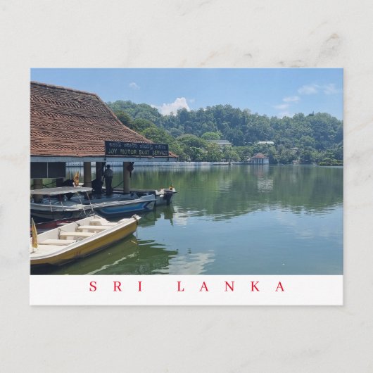 Sri Lanka Kandy Seeblick Postkarte (Vorderseite)