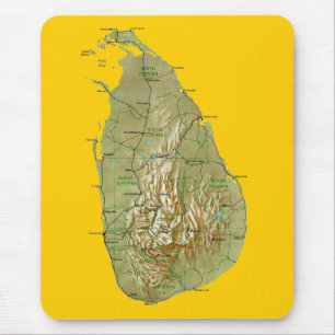 Sri Lanka Karte Mousepad