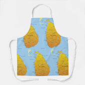 Sri Lanka-Karte Schürze (Vorderseite)