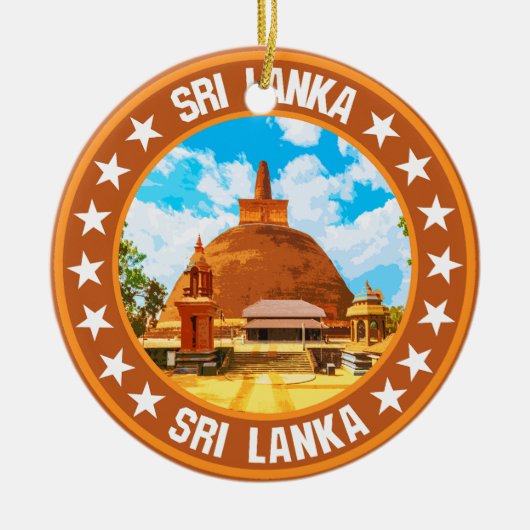 Sri Lanka Keramik Ornament (Vorne)