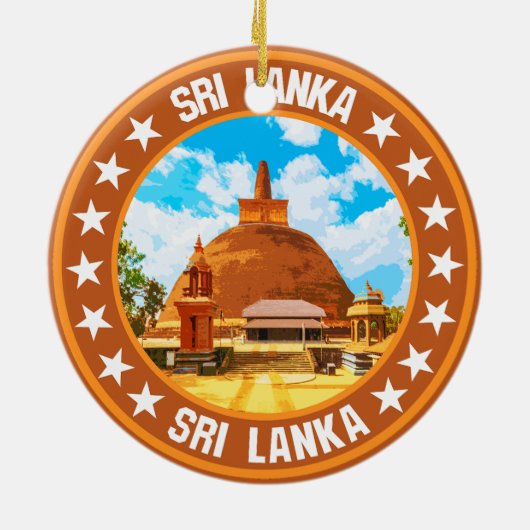Sri Lanka Keramik Ornament (Hinten)