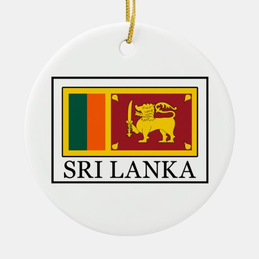 Sri Lanka Keramikornament (Vorne)