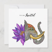 Sri Lanka Künstlerische Gestaltung Save The Date (Rückseite)