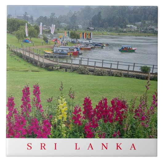 Sri Lanka Lake Gregory View Keramik Fliesen (Vorderseite)