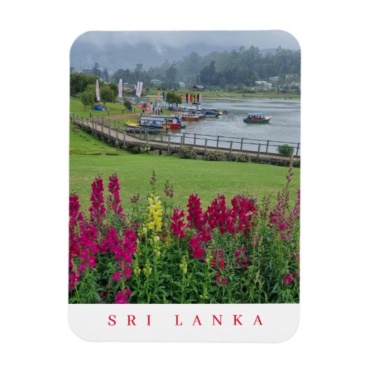 Sri Lanka Lake Gregory view Kühlschrankmagnet Magnet (Vertikal)